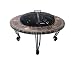 Uniflame Slate-and-Marble Firepit with Copper Accents