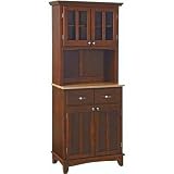 41c50GkTqZL. SL160  Buffet   Cherry Buffet with Two Door Hutch and Natural Top   Home Styles   5001 0071 72