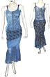 Skirt Top Set Georgette Embroidery Womens Casual Sundresses Size P