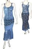 Skirt Top Set Georgette Embroidery Womens Casual Sundresses Size P