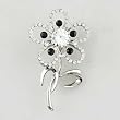 Swarovski Crystal Vintage Flower Brooches & Pins
