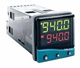 1/16-DIN Temp. controller with dual-line display, relay, relay, 100-240 VAC