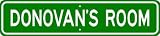 DONOVAN ROOM SIGN - Personalized Gift Boy or Girl, Aluminum