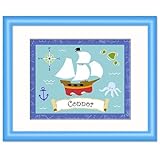Pirates Personalized Print (light blue)