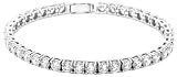 Sterling Silver Cubic Zirconia Tennis Bracelet by Crislu, 7
