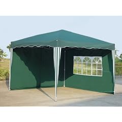 Falt Pavillon 3 x 3 m gr�n mit 2 Seitenteilen