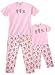 Dancing Monkey Princess Mother Daughter Knit Pajamas