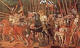 Battle of San Romano by Paolo Uccello. Art Print Poster 28.5 inches width by 22.5 inches height. Highest Quality Art Poster Print