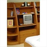 Enterprise Entertainment Unit Finish: Natural Maple, Knob Color: Yellow