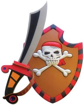 Kids Touch Pirate Foam Shield-Sword Set