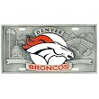 Denver Broncos Zinc License Plate - NFL Football Fan Shop Sports Team Merchandise