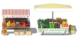 Busch 1071 - Marktstand ObstundGem�se
