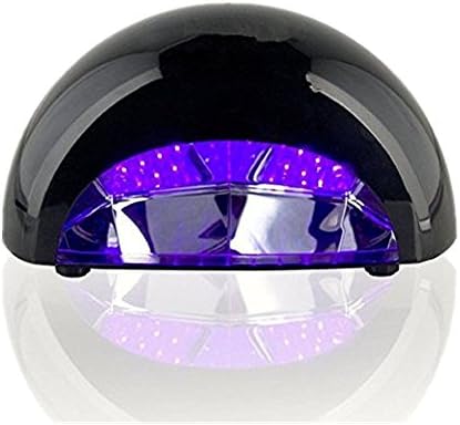 Uthcracy 12W LED Light Lamp Nail Dryer For Curing LED Gel &amp; Gelish Nail Polish, with Timer Setting, Power Cord+ Free Uthcracy Nail Stripe Decoration Sticker (Set of 5)