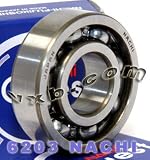 6203 Nachi Bearing 17x40x12:Open:C3:Japan