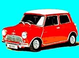 Mini Cooper Pop Art Canvas Print