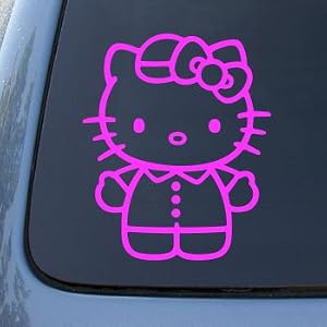 HELLO KITTY #2 - Vinyl Decal Sticker #A1400 | Vinyl Color: Pink