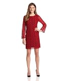 Tiana B Womens Lace Dot Dress