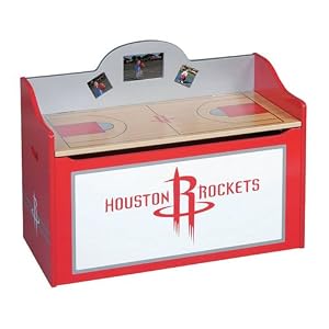 Guidecraft NBA Rockets Toy Box