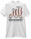 BASKETBALL EVOLUTIONARY SCALE WARRIORS FAN ANTI LAKERS APE TO MAN PROGRESS T SHIRT jersey