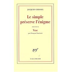 Le simple pr�serve l'�nigme : Pr�c�d� de Vrac