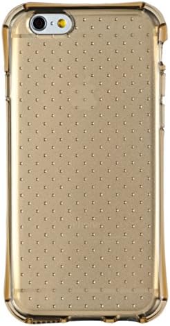 iPhone 6 Plus + Case, DandyCase AIR CUSHION Transparent Clear Flexible TPU Gel Cover for Apple iPhone 6 Plus (5.5" screen) [DandyCase Retail Packaging] (Gold)