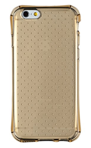 iPhone 6 Plus + Case, DandyCase AIR CUSHION Transparent Clear Flexible TPU Gel Cover for Apple iPhone 6 Plus (5.5" screen) [DandyCase Retail Packaging] (Gold)