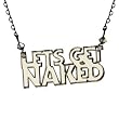 Black Lucite Austrian Crystal Let?&Ccedil;&Ouml;s Get Naked Necklace