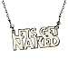 Black Lucite Austrian Crystal Let?&Ccedil;&Ouml;s Get Naked Necklace