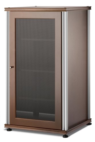 Salamander Synergy 402 A/V Component Cabinet (Walnut/Silver) On Sale