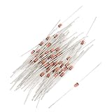 uxcell アキシャルリード　1N4744　15V　1W　ガラスシール　シリコン　ツェナーダイオード　55個セット