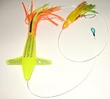 Chartreuse Turbo Tailed Teaser Bird Saltwater Fishiing Lure for Tuna Mahi Wahoo Marlin