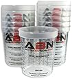 32 Ounce PAINT MIX CUPS - Calibrated Mixing Ratios on Side of Cup - 12 PACK