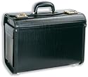 Masters Pilot Case Bonded Leather with Side Pocket Lid-mounted  Organiser W460xD200xH330mm Black Ref 2271