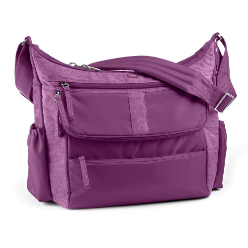 Lug Travel HULA HOOP Baby Diaper Carry All Messenger Bag in PLUM PURPLE