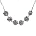 YAZILIND Jewelry Vintage Tibetan Sliver Ethnic Rose Collar Necklace Gift Idea