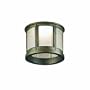 Casablanca KGC10W-546 Exclusive Heritage Beveled-Glass Lantern with Frosted Opal Glass, Brushed Cocoa