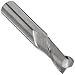 YG-1 E5020 Carbide Square Nose End Mills, Inch, Uncoated (Bright) Finish, 30 Degree Helix, For Use With Aluminum/Aluminum Alloys, Plastics, Steel/Steel Alloys