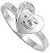 Sterling Silver Girl's Quinceañera 15th Birthday Ring Love Band 11mm Size 5 (RNG11271-5)