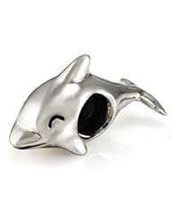 Ohm Sterling Silver Dolphin Bead Charm