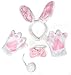 Easter White Rabbit Headband Bowtie Tail Glove 4pc Costume Child Birthday Party