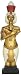 King Akhenaton Standing with Crook and Flail Statue