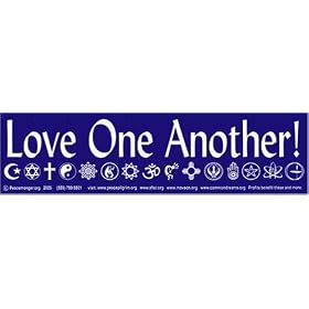 Love One Another! Bumper Magnet.