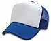 DECKY Two Tone Trucker Mesh Caps Plain Baseball Hat- Royal