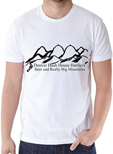 Men's Tshirt Hash Harriers Cool Shirts For Men White 2XL
