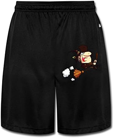 UWS DESIGN Mens Halloween Funny Short Pant Sweatpants Black