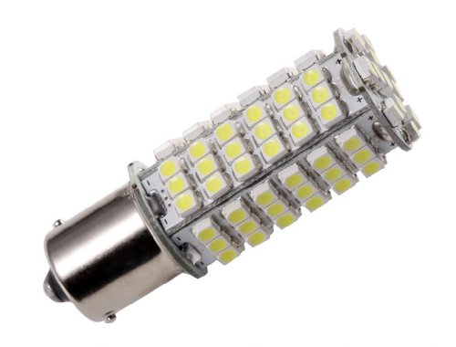 GRV Ba15s 1156 1141 High Power Car LED Bulb 102-3528 SMD DC 12V Super Bright Cool White Pack of 2