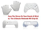 Brand New Nintendo Wii Controller Grip Set w/ grip-it-all gloves