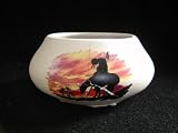 'End of the Trail' Indian Candle and Holder