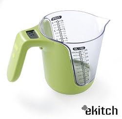 eKitch Large Digital Measuring Jug with built in kitchen scale