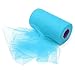 KING DO WAY Tulle Roll Spool 6''x50yd(6''x150') Wedding Party Decor,Lake Blue
